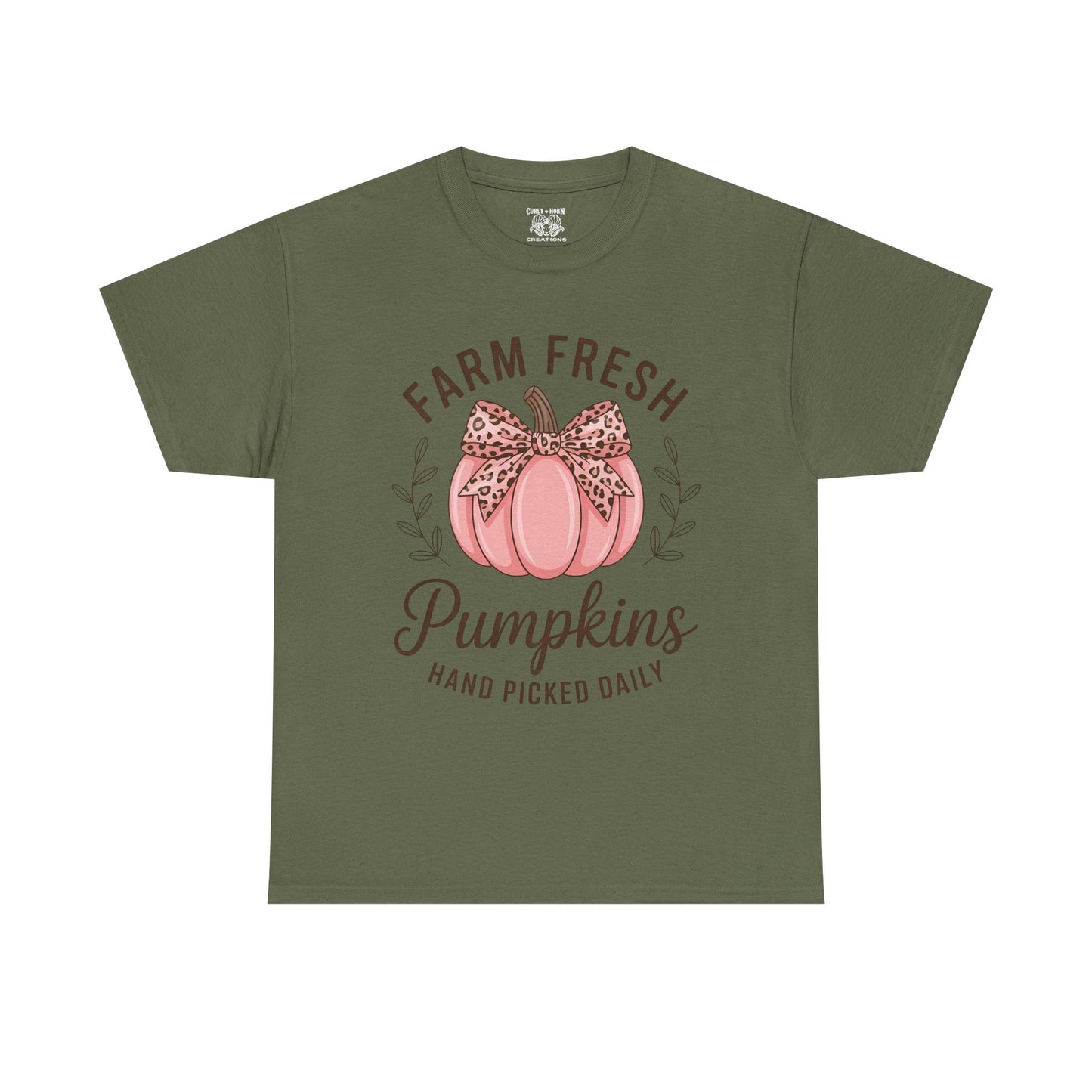Farm Fresh Pumpkins Unisex T-Shirt, Fall Apparel, Pumpkin Spice Shirt, Autumn Tee, Halloween Gift, Cozy Fall Clothing