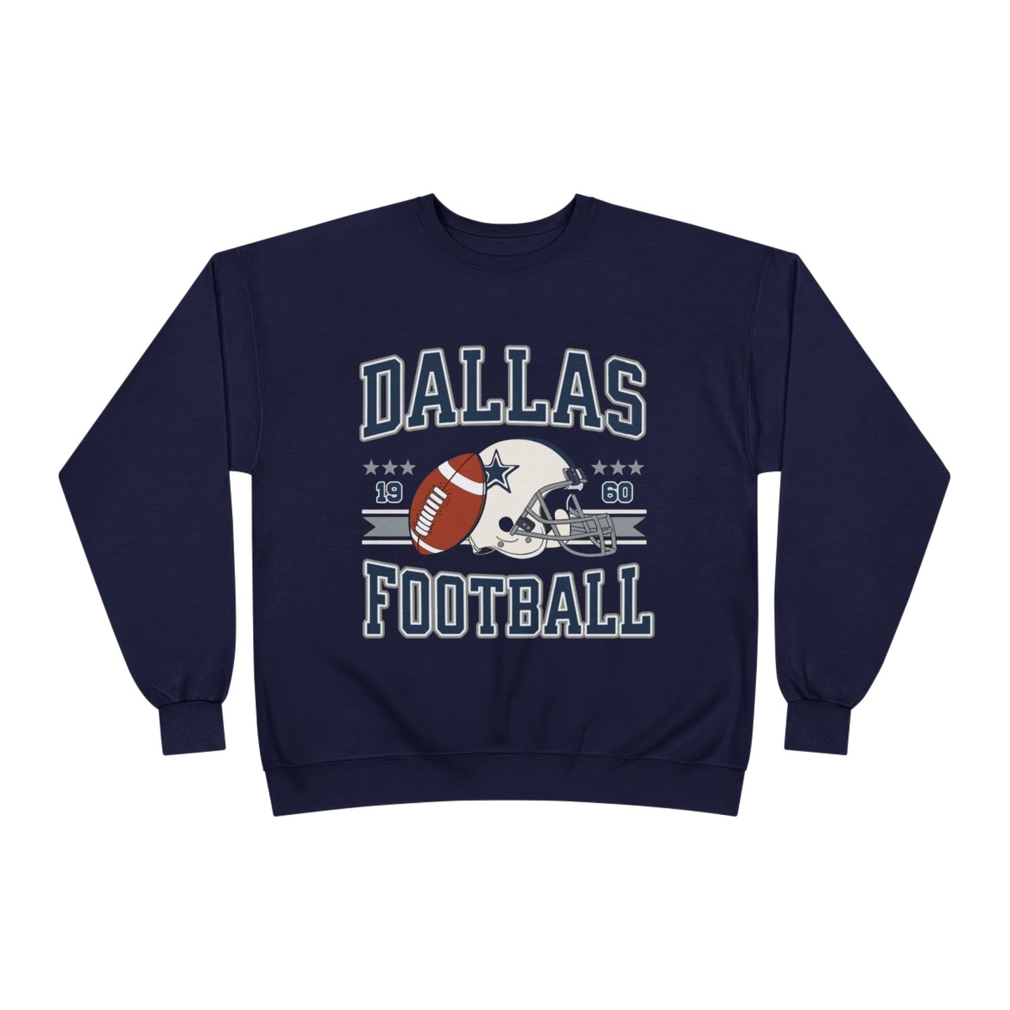 Dallas Football Unisex EcoSmart® Crewneck Sweatshirt, Perfect Gift for Sports Fans, Game Day Outfit, Christmas Gift, Fan Apparel