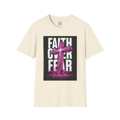 Faith Over Fear Inspirational T-Shirt, Unisex Tee, Spiritual Gift, Christian Apparel, Motivational Graphic Shirt