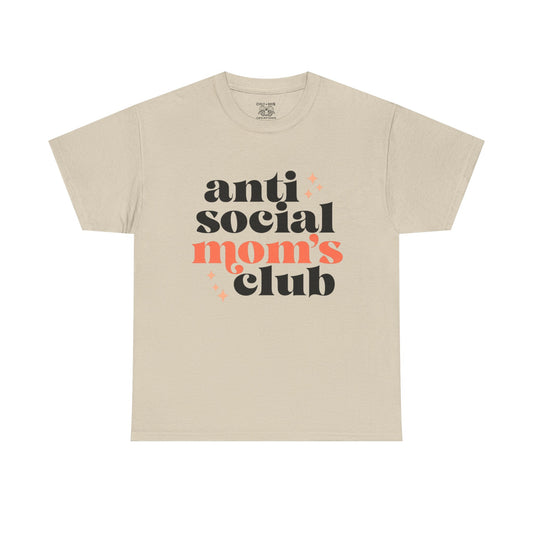 Anti-Social Moms Club Tee - Trendy Unisex Heavy Cotton Shirt for Moms, Perfect Gift for Mother's Day, Casual Wear, Funny Mom Shirt, [...]