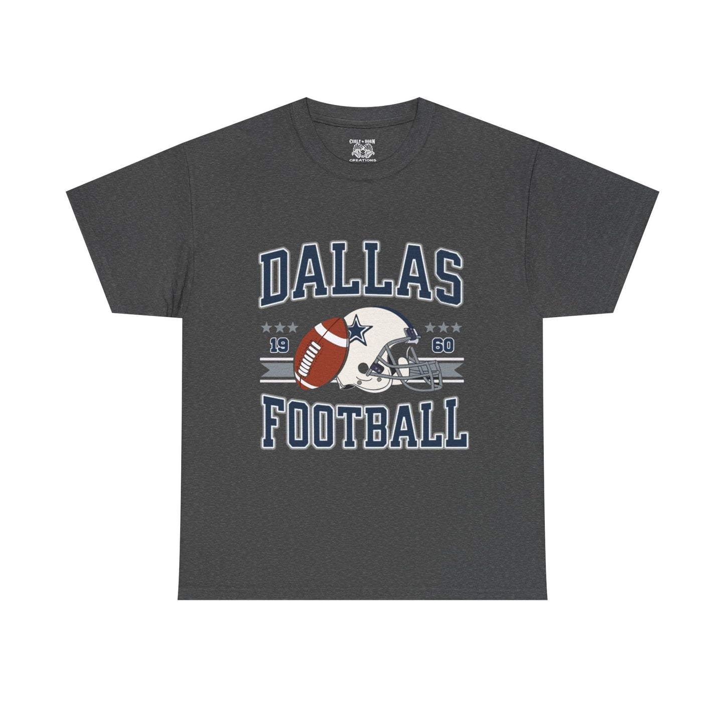 Dallas Football Fan Unisex Heavy Cotton Tee, Sports Shirt, Game Day Outfit, Gift for Fans, Football Season Apparel