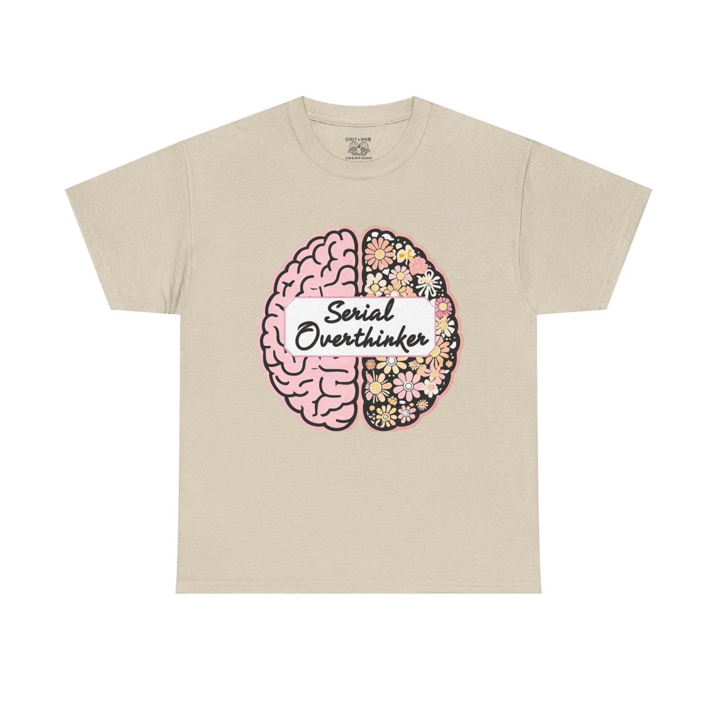 Overthinker Brainy Tee, Gift for Overthinkers, Casual Wear, Unisex Cotton Top, Quirky T-Shirt, Unique Gift Idea