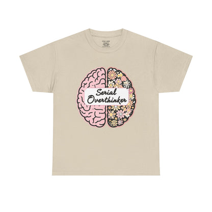 Overthinker Brainy Tee, Gift for Overthinkers, Casual Wear, Unisex Cotton Top, Quirky T-Shirt, Unique Gift Idea