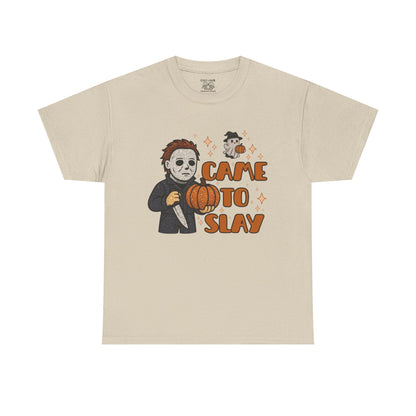 Came to Slay Unisex Tee, Halloween T-Shirt, Spooky Season Apparel, Trick-or-Treat Shirt, Horror Movie Merch, Fall Fashion