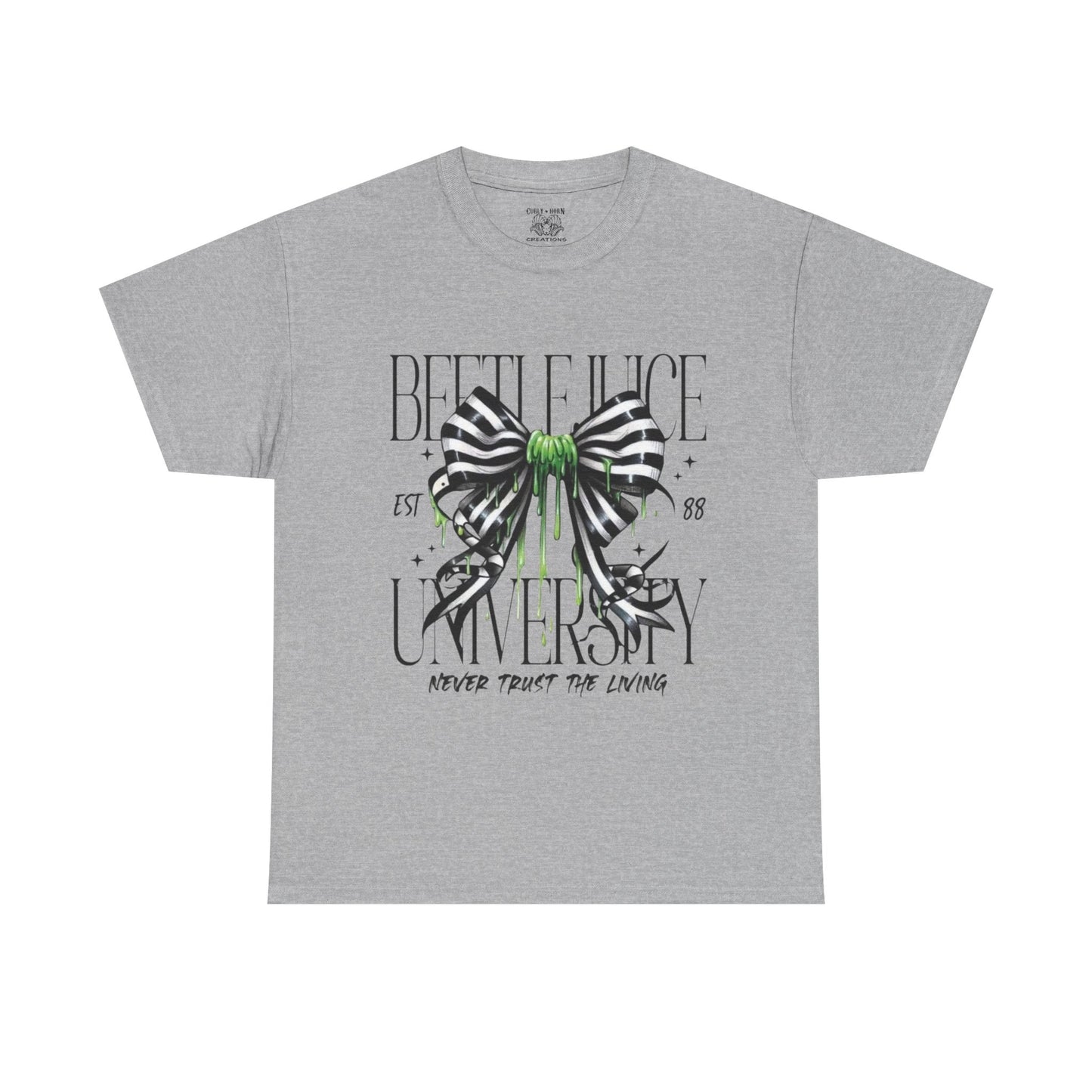 Beetlejuice University Tee, Fun Graphic