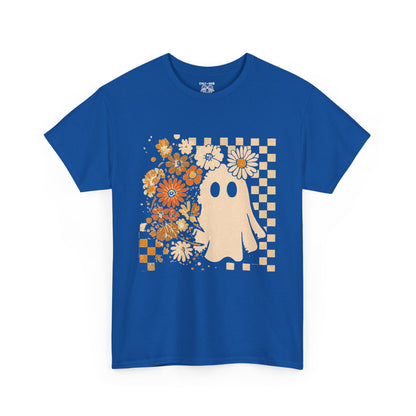 Vintage Ghost Flower Tee, Casual Tee, Unisex T-Shirt, Graphic Tee, Vintage Style Shirt, Unique Gift Idea