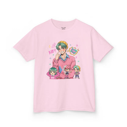 Kids Graphic Tee with Baby Saja, Baby Shirt, Cartoon T-Shirt, Anime Kids Tee, Gift for Children, Fun Everyday Wear