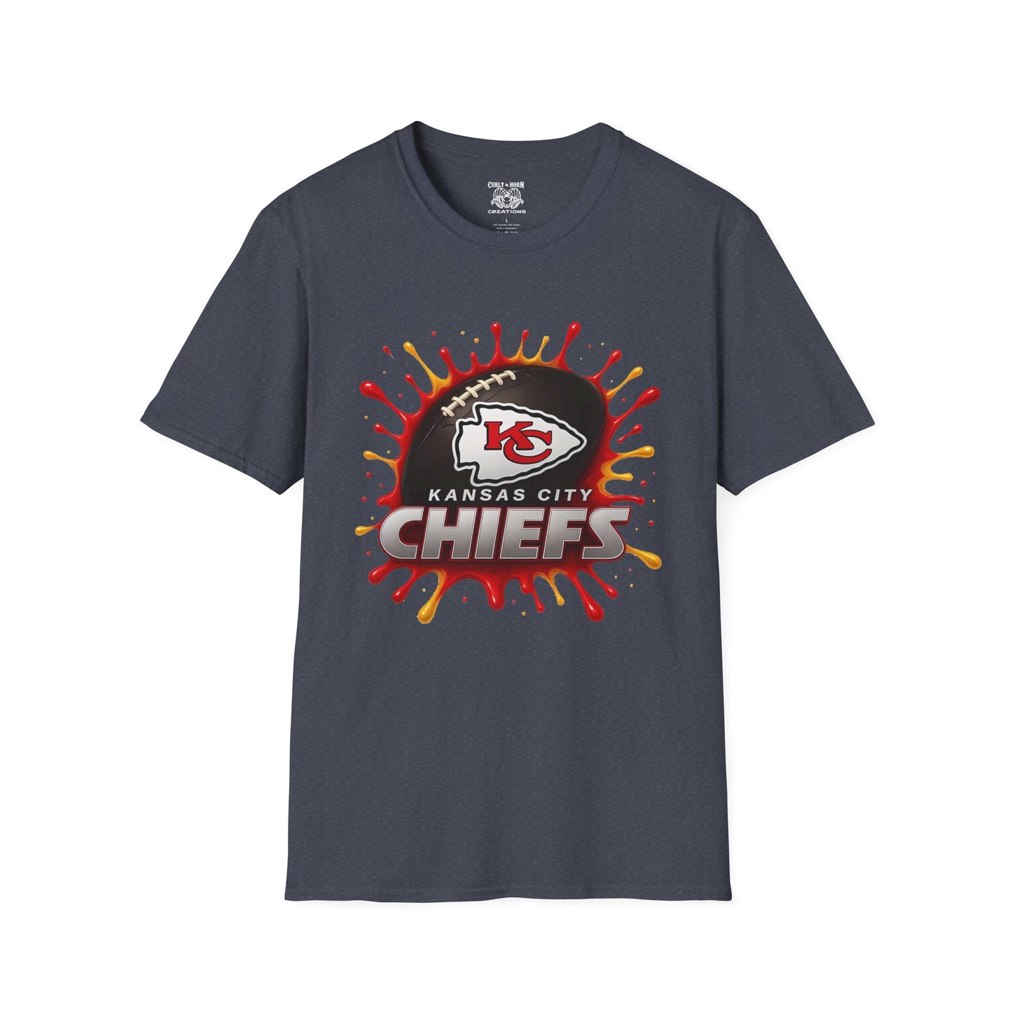 Kansas City Chiefs Softstyle T-Shirt, Unisex Team Tee, Football Fan Apparel, Game Day Shirt, Sports Merchandise