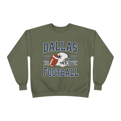 Dallas Football Unisex EcoSmart® Crewneck Sweatshirt, Perfect Gift for Sports Fans, Game Day Outfit, Christmas Gift, Fan Apparel