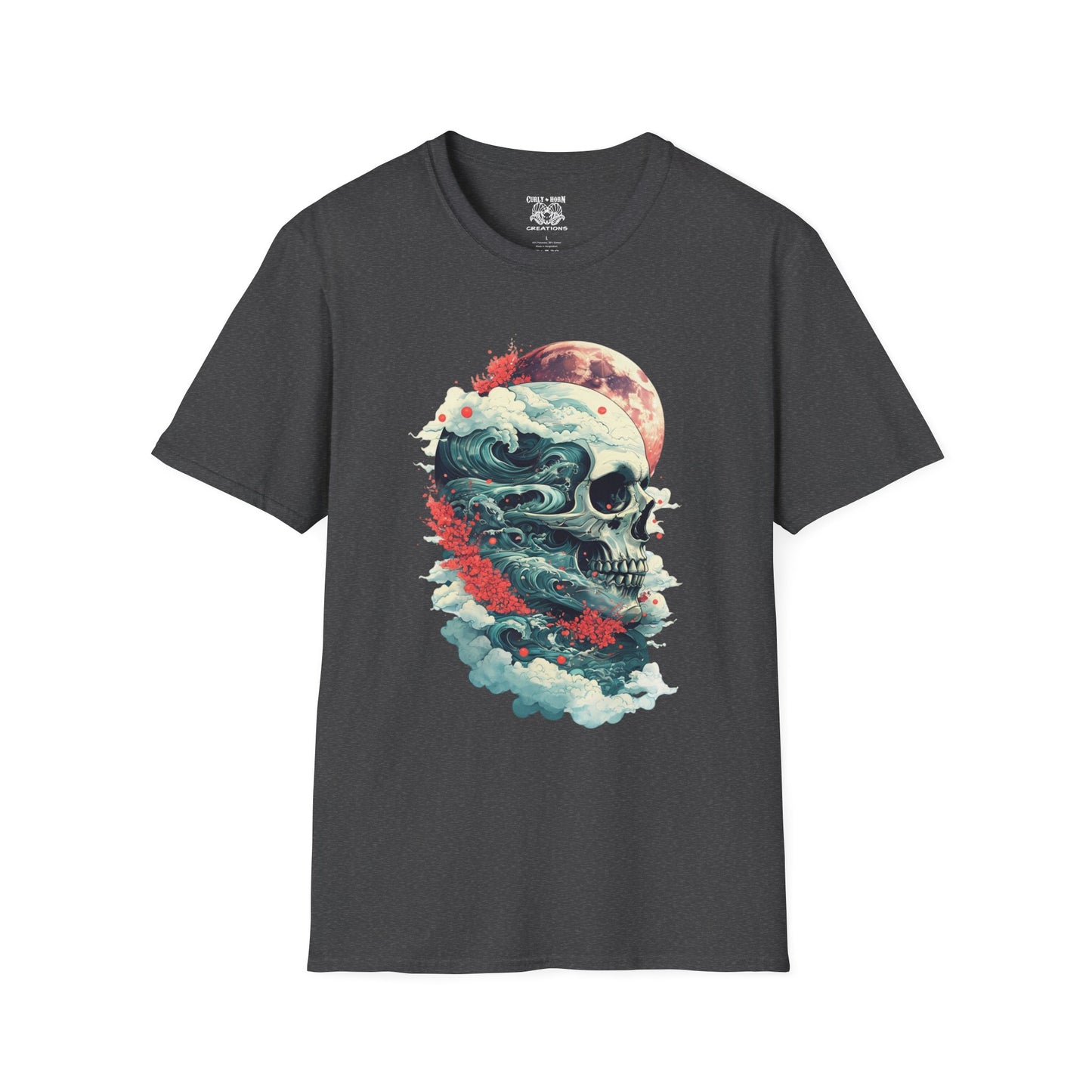 Gothic Skull Graphic T-Shirt, Casual Tee, Unisex Apparel, Streetwear, Halloween Clothing, Unique Gift