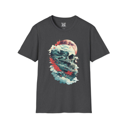 Gothic Skull Graphic T-Shirt, Casual Tee, Unisex Apparel, Streetwear, Halloween Clothing, Unique Gift