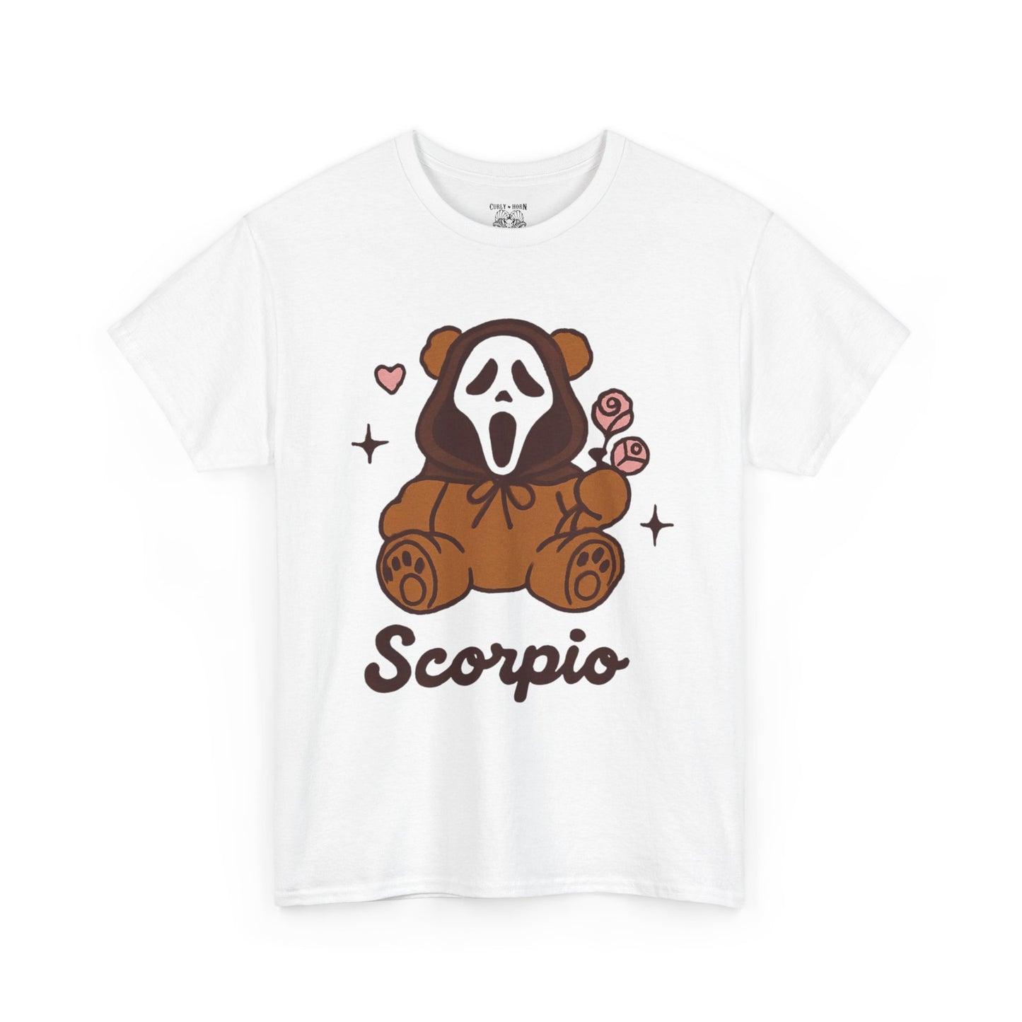 Scorpio Ghost Bear T-Shirt | Unisex Heavy Cotton Tee, Cute Gift for Scorpio, Halloween Shirt, Casual Wear, Graphic Tee, Unique [...]
