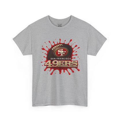 San Francisco 49ers Heavy Cotton Tee, Casual Sportswear, Game Day Outfit, Fan Apparel, Unique Gift for Sports Lovers