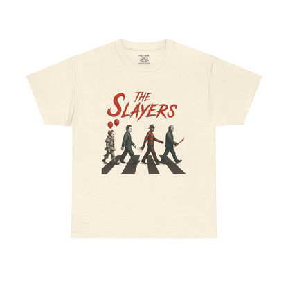 The Slayers Unisex Heavy Cotton Tee - Retro Band Style, Perfect for Music Lovers, Gifts, Concerts, and Casual Wear