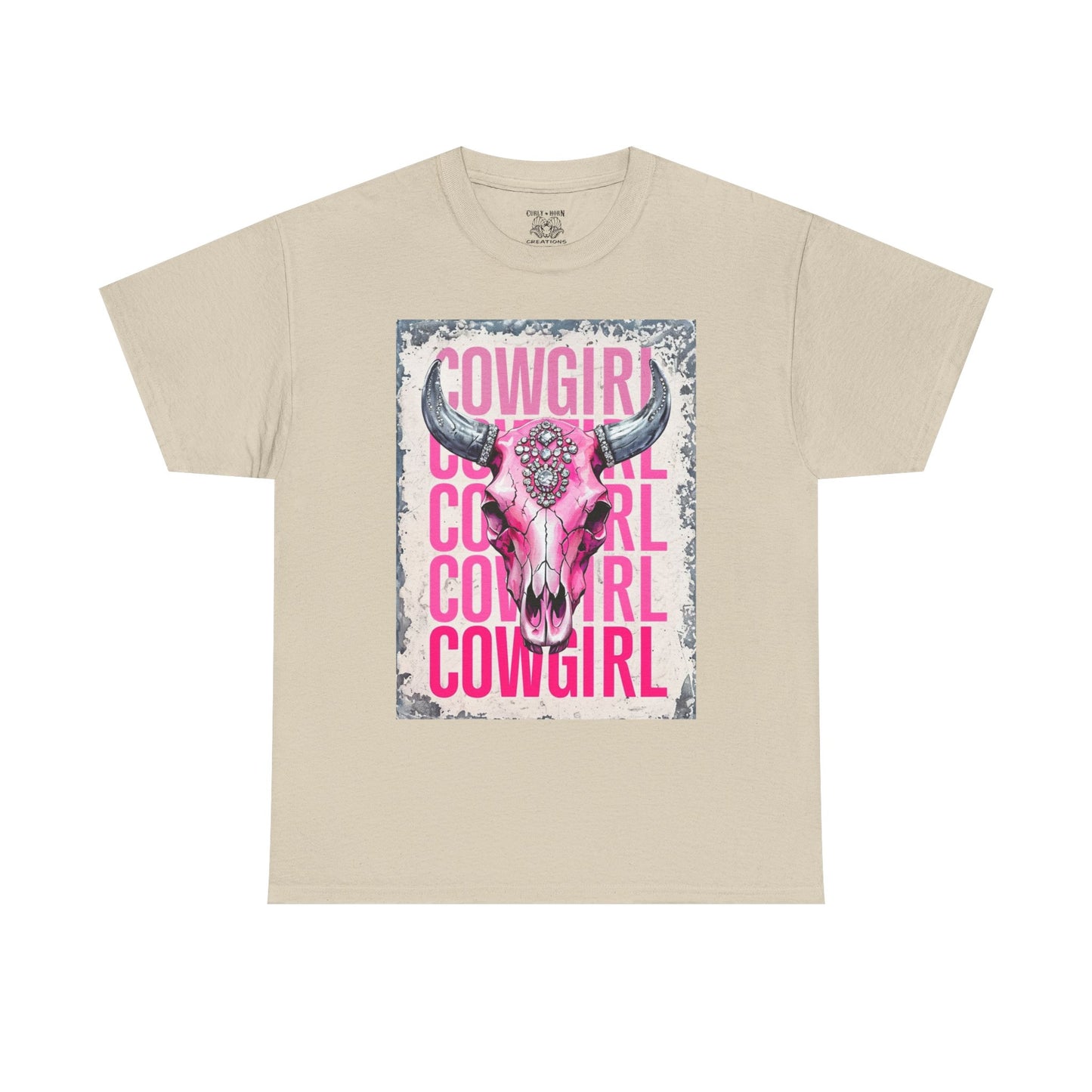 Cowgirl Vibes Unisex Heavy Cotton Tee, Country Style Shirt, Western Graphic T-Shirt, Gift for Cowgirls, Rodeo Apparel, Boho Fashion