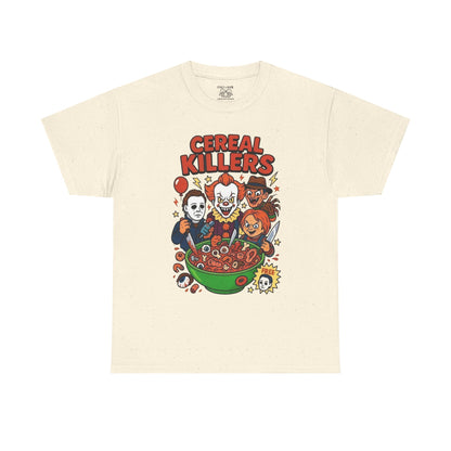 Cereal Killers Tee - Fun Halloween T-Shirt, Horror Movie Merch, Unisex Graphic Shirt, Spooky Costume Top, Unique Gift Idea
