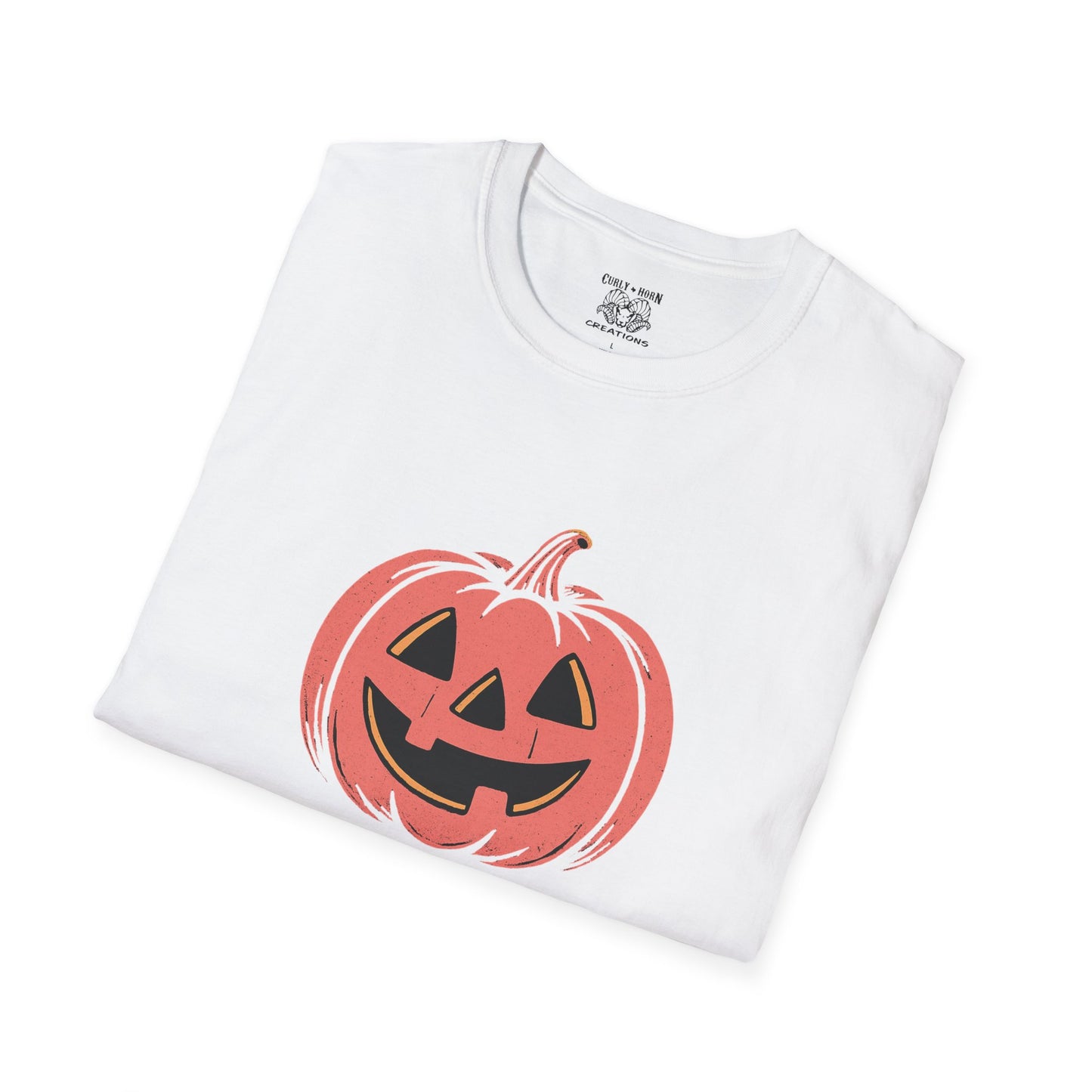 Halloween Awareness T-Shirt | In October We Wear Pink | Unisex Softstyle Tee for Breast Cancer Awareness, Holiday Gift, Spooky Season
