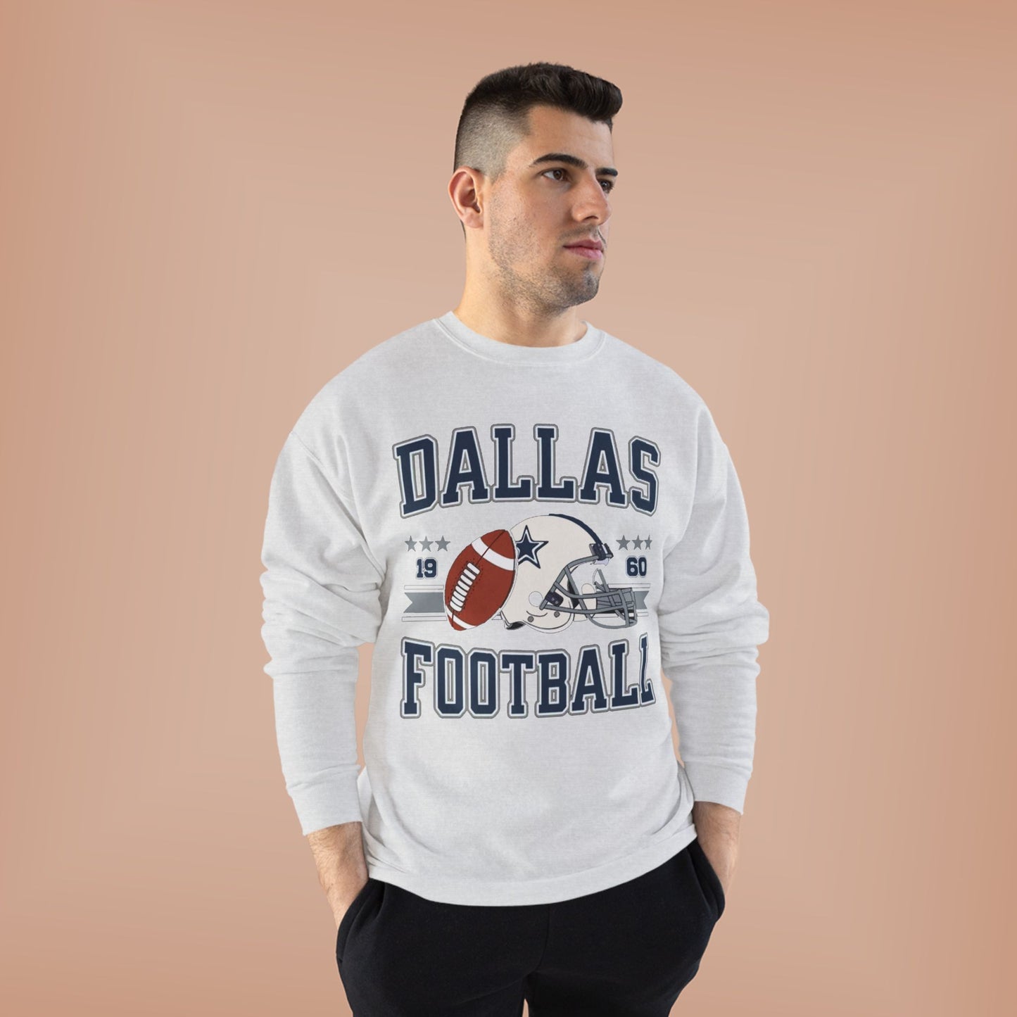 Dallas Football Unisex EcoSmart® Crewneck Sweatshirt, Perfect Gift for Sports Fans, Game Day Outfit, Christmas Gift, Fan Apparel