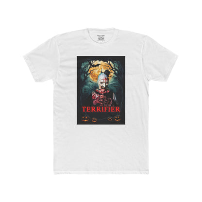 Terrifier Unisex Cotton Crew Tee, Horror Movie T-Shirt, Halloween Apparel, Graphic Tee for Fans, Spooky Gift Idea