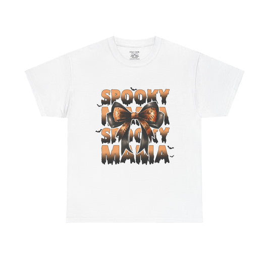 Spooky Season Unisex Heavy Cotton Tee, Halloween Shirt, Ghost Graphic Tee, Fall Fashion, Haunted House Tee
