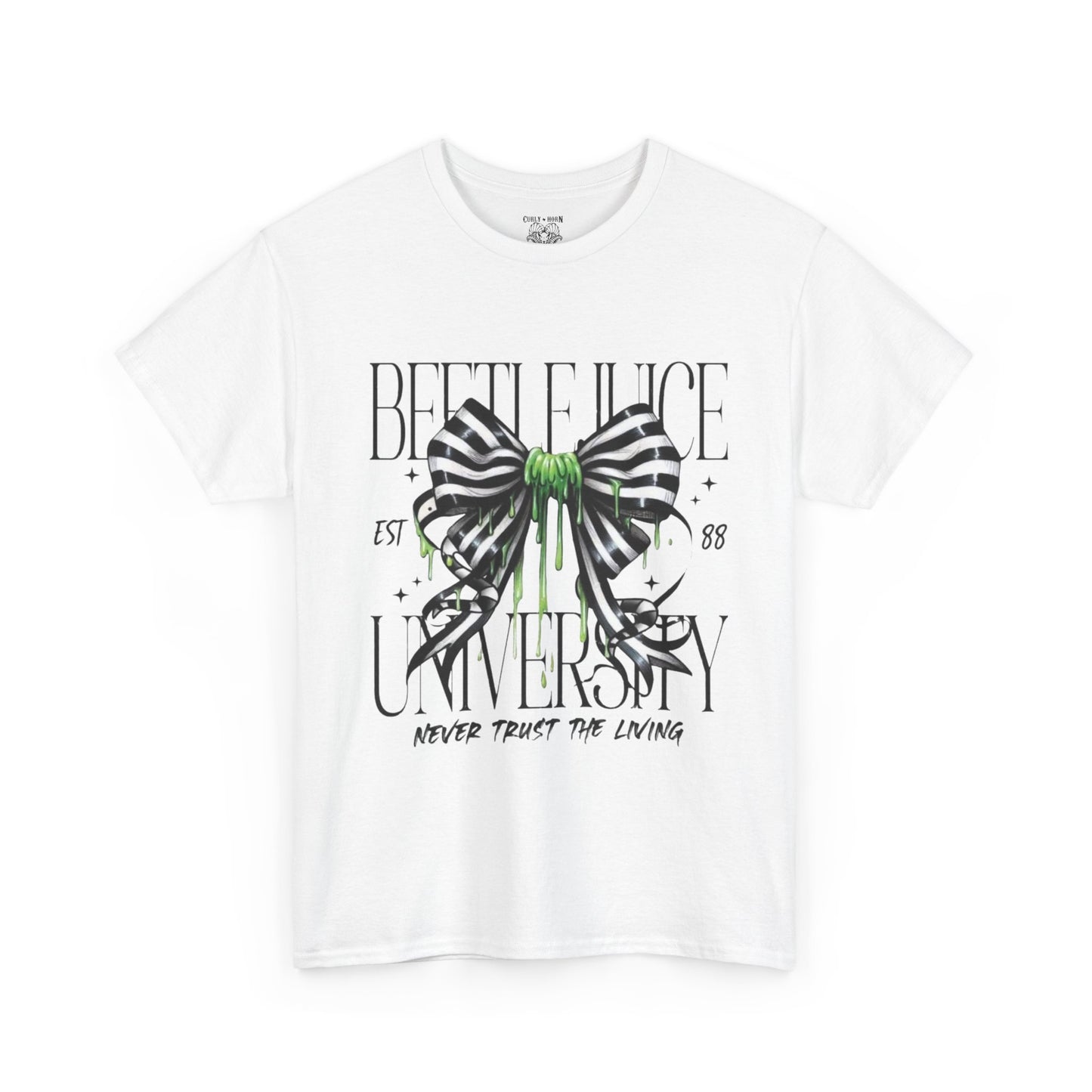 Beetlejuice University Tee, Fun Graphic