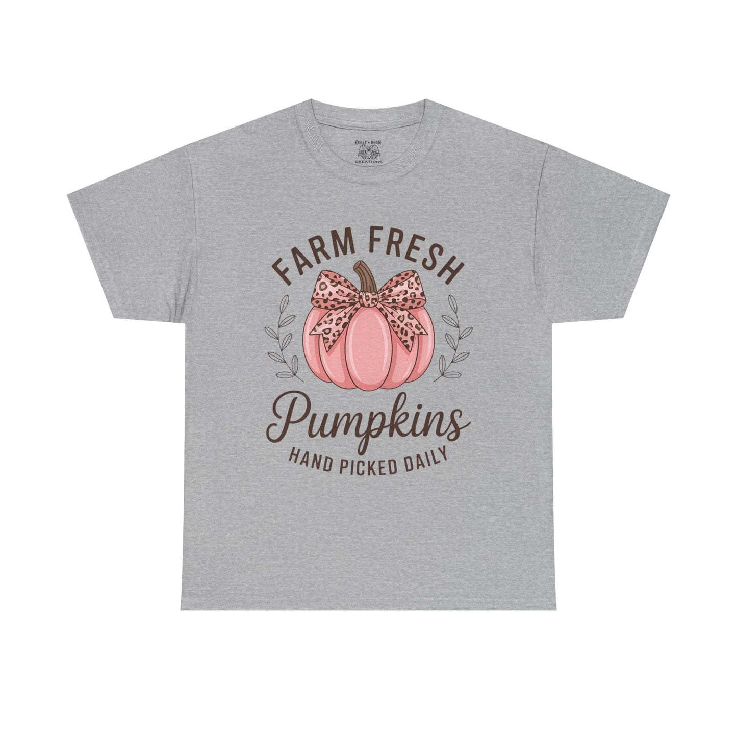 Farm Fresh Pumpkins Unisex T-Shirt, Fall Apparel, Pumpkin Spice Shirt, Autumn Tee, Halloween Gift, Cozy Fall Clothing
