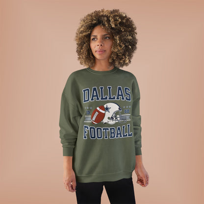 Dallas Football Unisex EcoSmart® Crewneck Sweatshirt, Perfect Gift for Sports Fans, Game Day Outfit, Christmas Gift, Fan Apparel