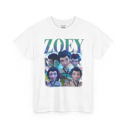 Huntrix Zoey Unisex Heavy Cotton Tee with Graphic- Trendy Casual Wear, Comfortable Everyday Tee, Graphic T-Shirt, Unique Style