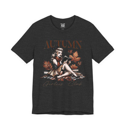 Autumn Girls Club Tee, Cozy Fall Fashion, Graphic T-Shirt