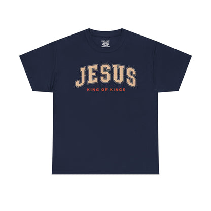 Jesus King of Kings Tee, Christian Apparel, Religious Gift, Faith-Based Shirt, Unisex Cotton Tee, Inspirational Fashion