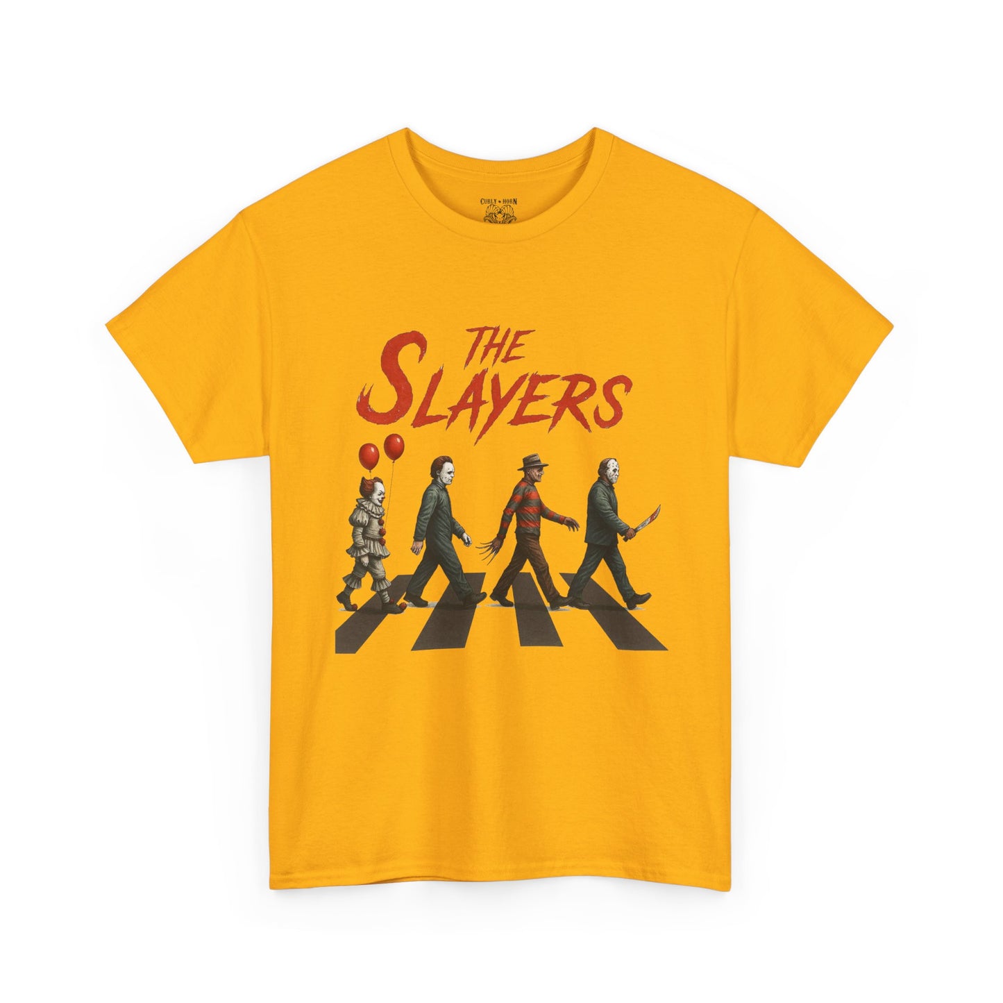 The Slayers Unisex Heavy Cotton Tee - Retro Band Style, Perfect for Music Lovers, Gifts, Concerts, and Casual Wear