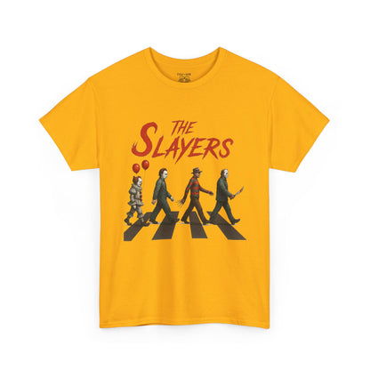 The Slayers Unisex Heavy Cotton Tee - Retro Band Style, Perfect for Music Lovers, Gifts, Concerts, and Casual Wear