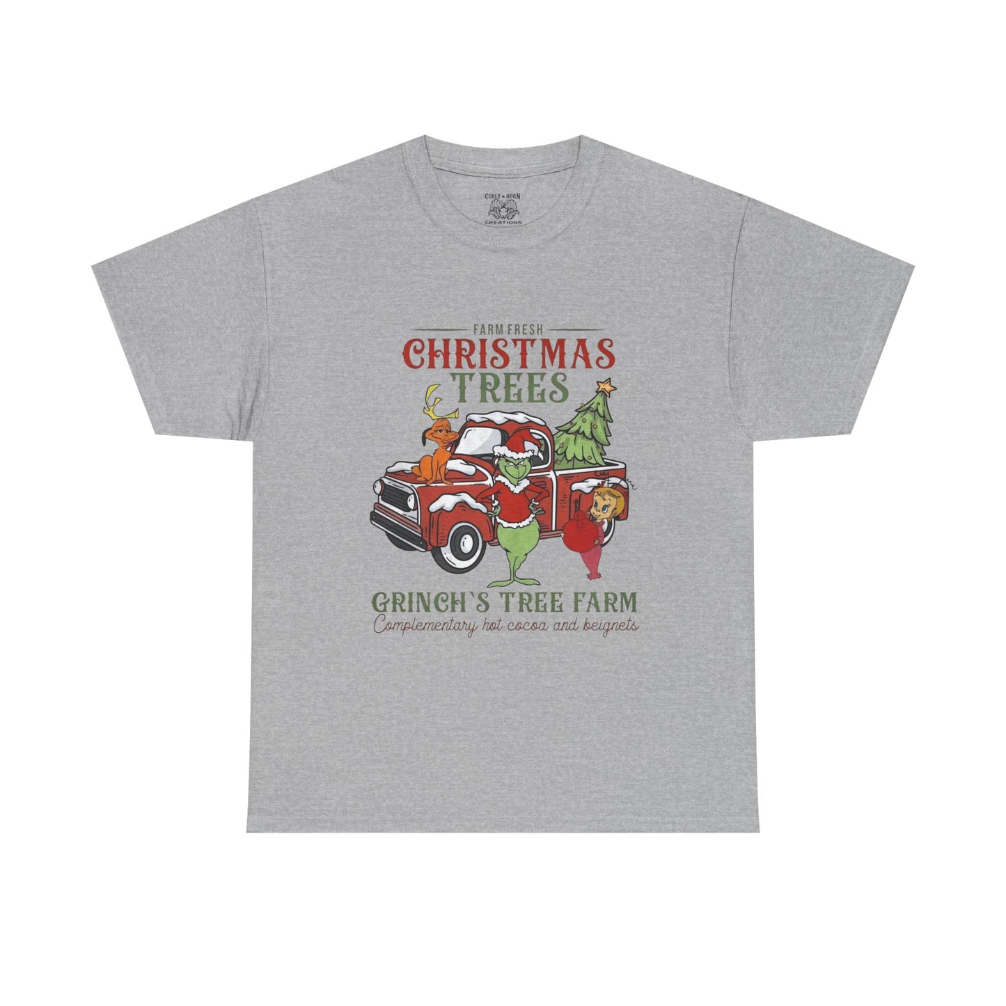 Christmas Tree Farm T-Shirt — Grinch’s Tree Farm Vintage Truck Holiday Tee