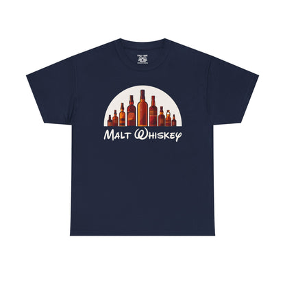 Malt Whiskey Unisex Heavy Cotton Tee, Casual Wear, Gifts for Whiskey Lovers, Graphic Tee, Vintage Style, Everyday Comfort