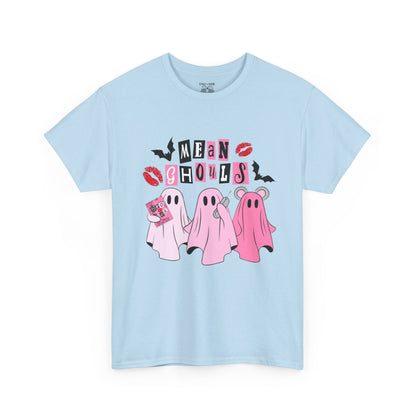 Mean Ghouls Unisex Heavy Cotton Tee, Halloween Shirt, Spooky Ghost Tee, Cute Ghost T-Shirt, Casual Fall Outfit, Fun Halloween Apparel