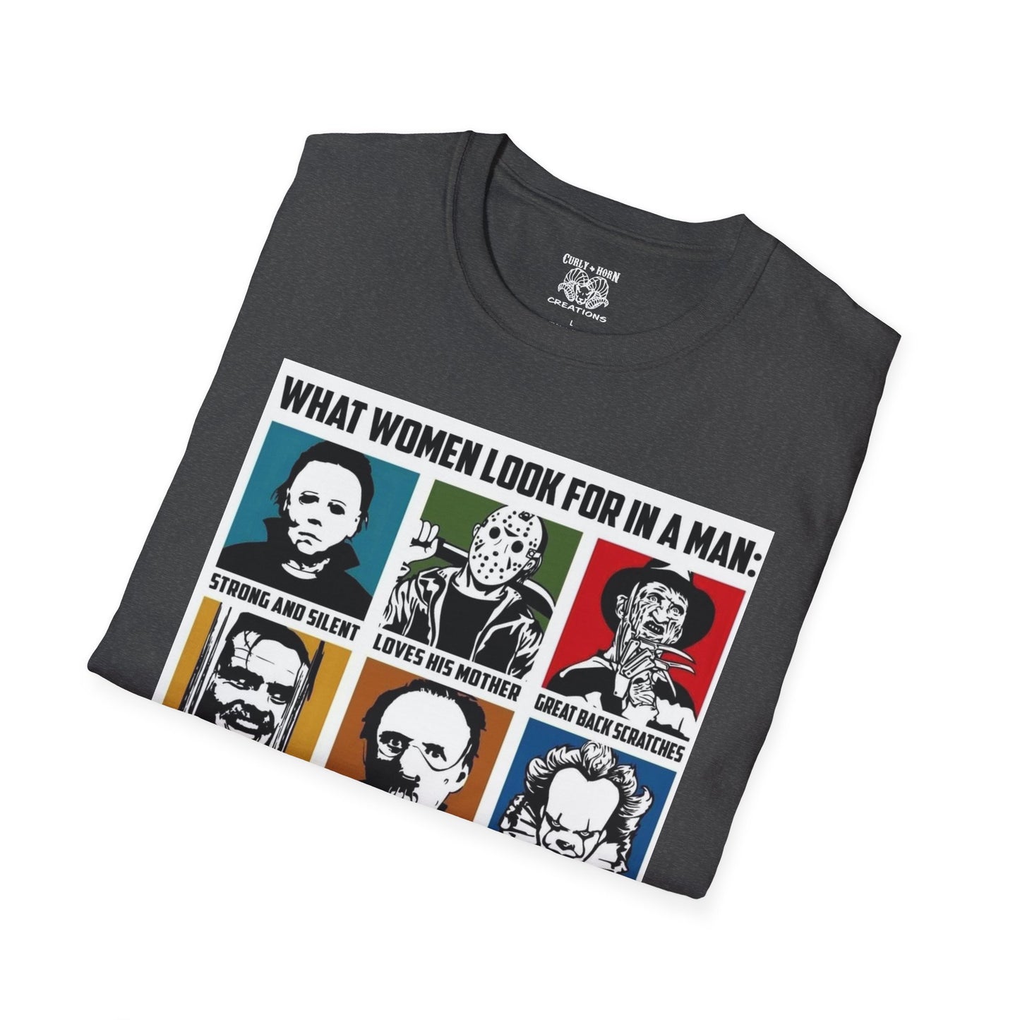 What Women Look For in a Man T-Shirt, Graphic Tee for Women, Gift for Her, Funny Quote Shirt, Unisex Casual Wear, Perfect for Birthdays