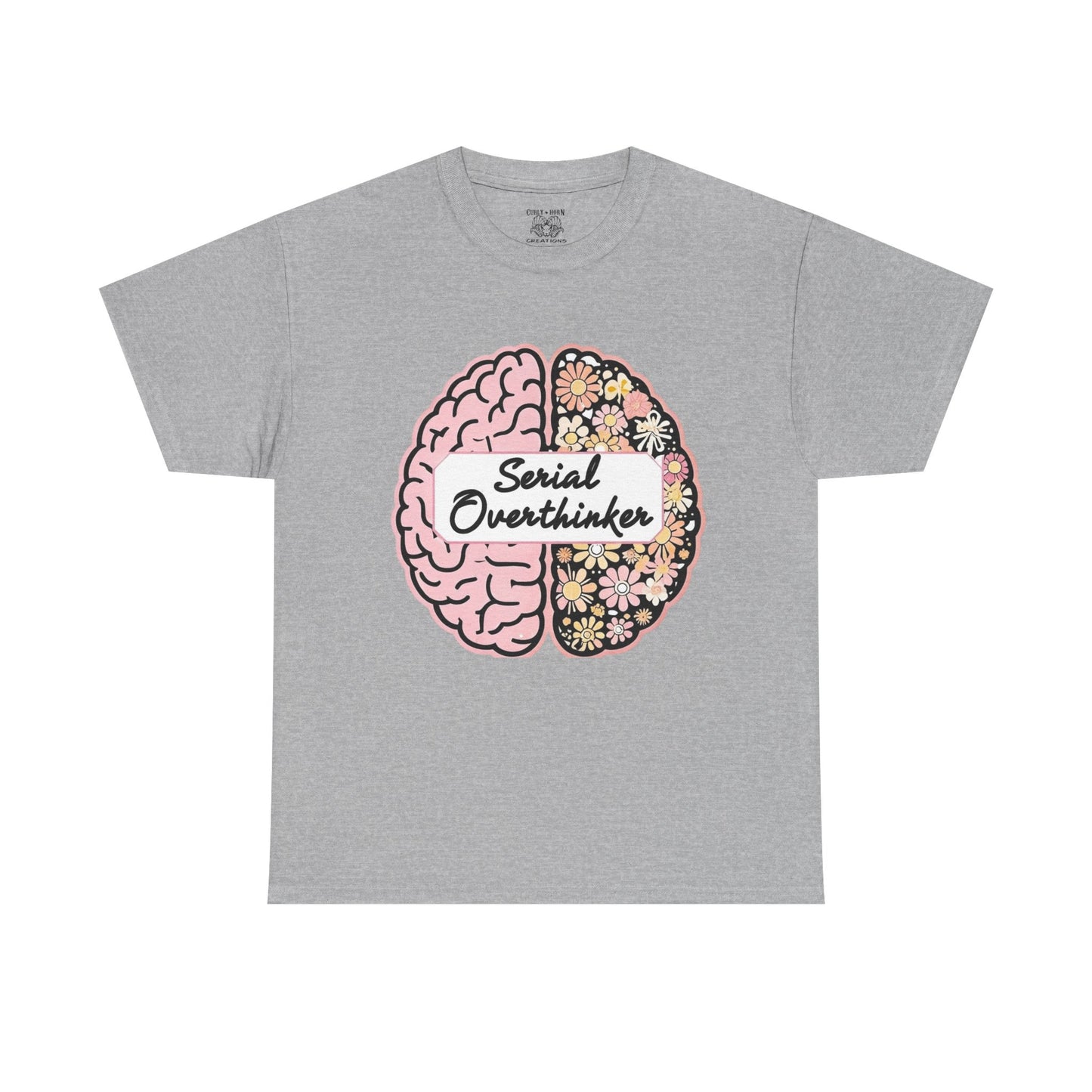 Overthinker Brainy Tee, Gift for Overthinkers, Casual Wear, Unisex Cotton Top, Quirky T-Shirt, Unique Gift Idea
