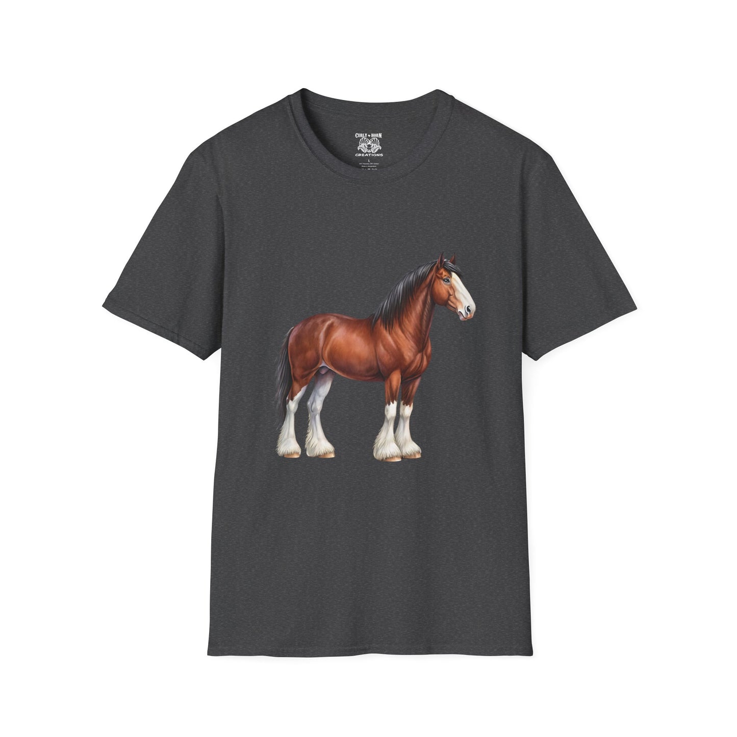 Horse Lover Unisex Softstyle T-Shirt | Casual Tee for Equestrian Enthusiasts | Perfect Gift for Birthdays, Horse Shows, or Just Because