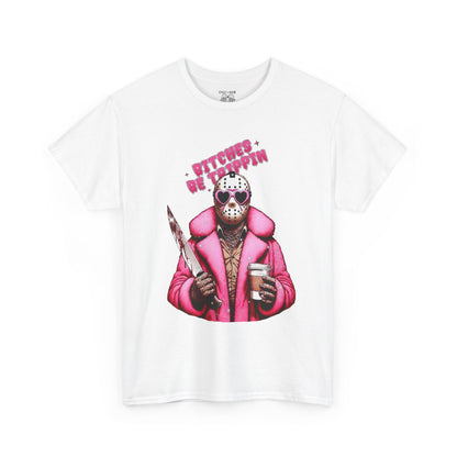 Retro Horror Graphic Tee, Unisex Cotton T-Shirt, Fun and Quirky Outfit, Halloween Costume Idea, Casual Wear for Horror Fans