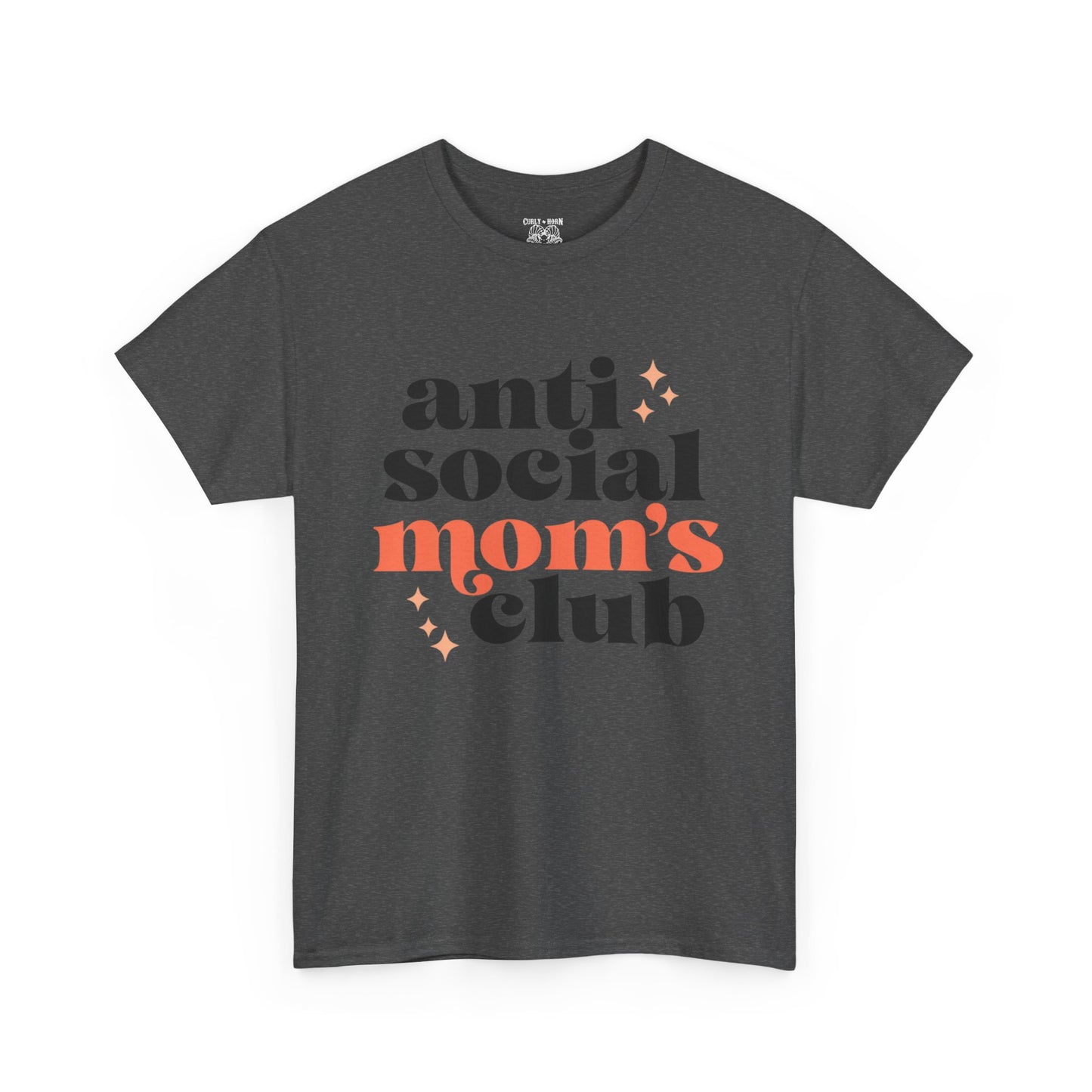 Anti-Social Moms Club Tee - Trendy Unisex Heavy Cotton Shirt for Moms, Perfect Gift for Mother's Day, Casual Wear, Funny Mom Shirt, [...]