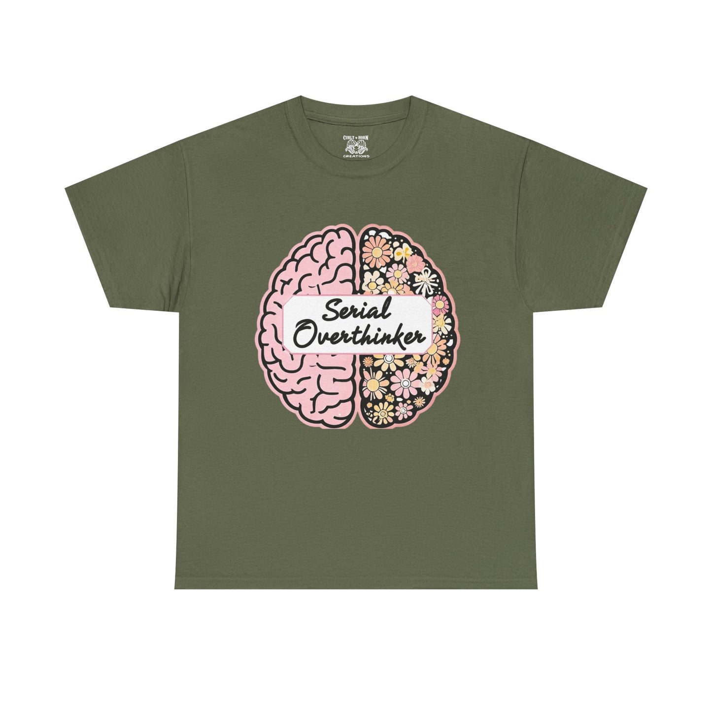 Overthinker Brainy Tee, Gift for Overthinkers, Casual Wear, Unisex Cotton Top, Quirky T-Shirt, Unique Gift Idea