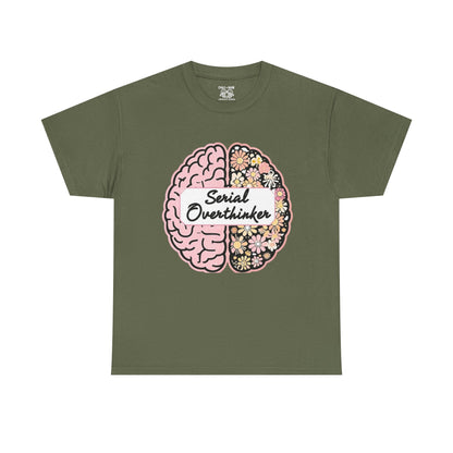 Overthinker Brainy Tee, Gift for Overthinkers, Casual Wear, Unisex Cotton Top, Quirky T-Shirt, Unique Gift Idea