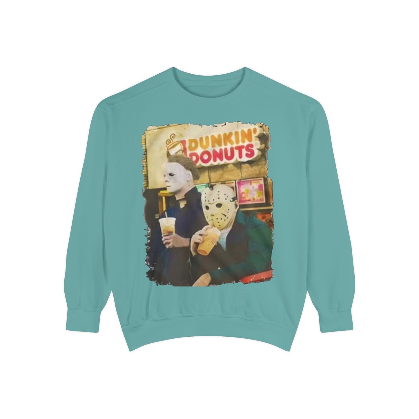 Funny Sweatshirt with Horror Movie Theme, Unisex Garment-Dyed Top, Perfect for Halloween, Gift for Movie Lovers, Cozy Casual Wear, [...]