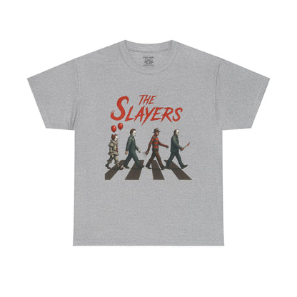 The Slayers Unisex Heavy Cotton Tee - Retro Band Style, Perfect for Music Lovers, Gifts, Concerts, and Casual Wear