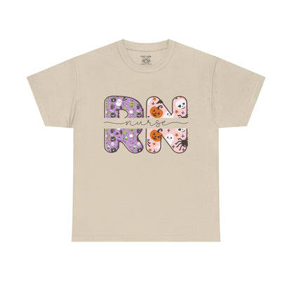 Playful RN Graphic Tee, Unisex Cotton Shirt, Fun Nurse Gift, Casual Wear, Nursing Student Apparel, Halloween Vibe