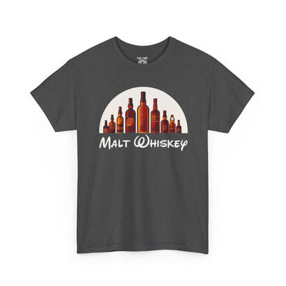 Malt Whiskey Unisex Heavy Cotton Tee, Casual Wear, Gifts for Whiskey Lovers, Graphic Tee, Vintage Style, Everyday Comfort