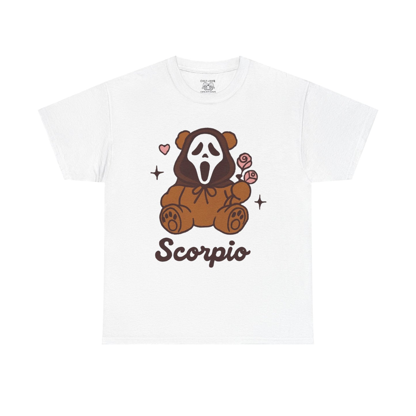 Scorpio Ghost Bear T-Shirt | Unisex Heavy Cotton Tee, Cute Gift for Scorpio, Halloween Shirt, Casual Wear, Graphic Tee, Unique [...]