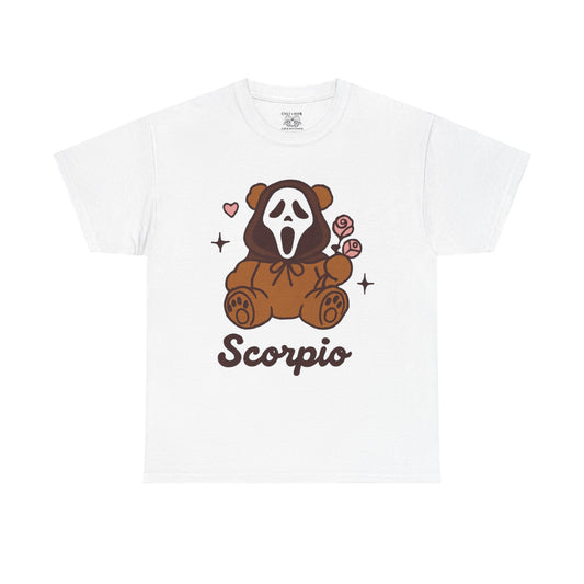 Scorpio Ghost Bear T-Shirt | Unisex Heavy Cotton Tee, Cute Gift for Scorpio, Halloween Shirt, Casual Wear, Graphic Tee, Unique [...]