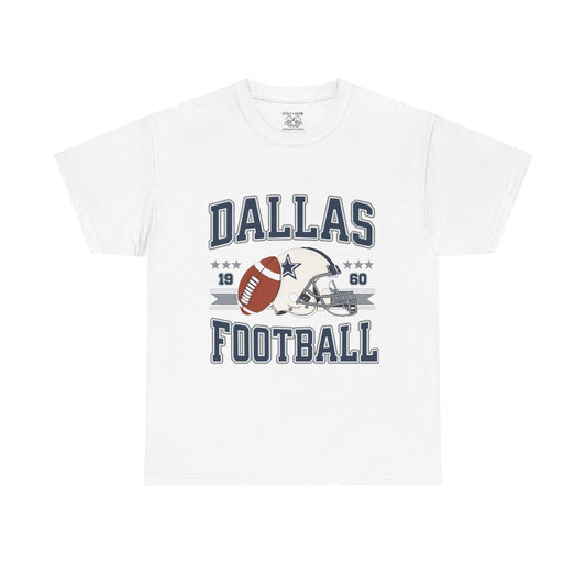 Dallas Football Fan Unisex Heavy Cotton Tee, Sports Shirt, Game Day Outfit, Gift for Fans, Football Season Apparel