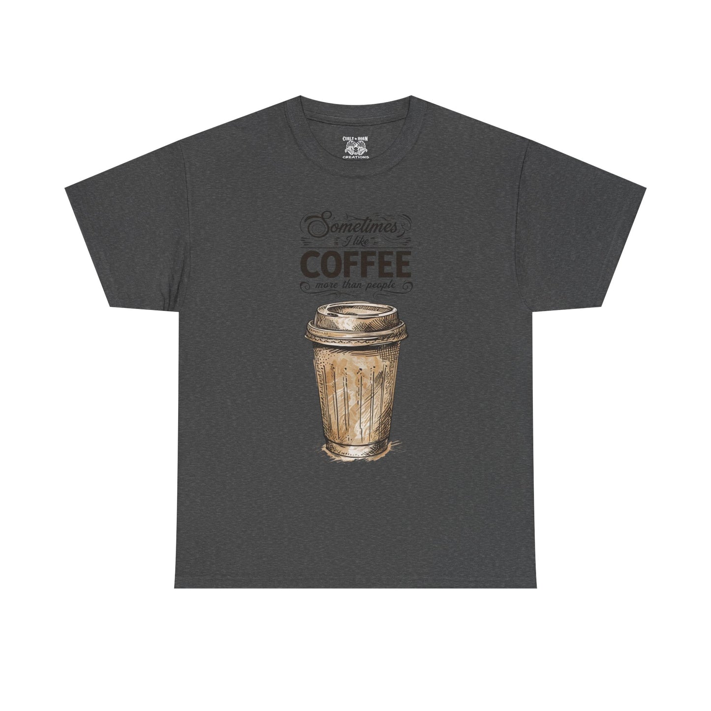Funny Coffee Lover Tee, Unisex Heavy Cotton Shirt, Gift for Coffee Lovers, Coffee Lover Gift, Casual Everyday Wear